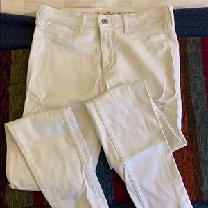 White, Ripped Hollister Jeans